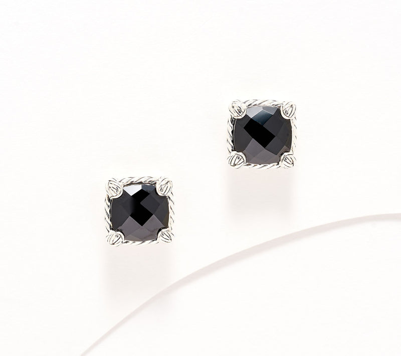 JAI Sterling Silver Legacy Woven Gemstone Stud Earrings — View 18