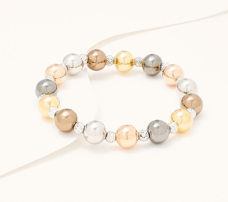 David Markstein Bronze Premiere Beaded Stretch Bracelet — Main view