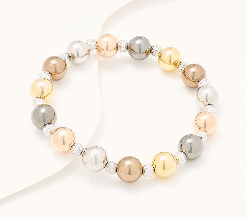 David Markstein Bronze Premiere Beaded Stretch Bracelet — View 2