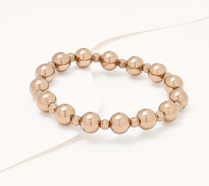 David Markstein Bronze Premiere Beaded Stretch Bracelet — View 17