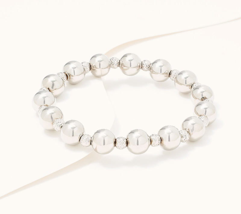 David Markstein Bronze Premiere Beaded Stretch Bracelet — View 18