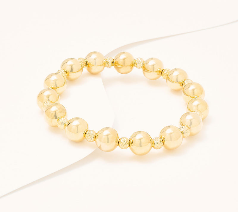 David Markstein Bronze Premiere Beaded Stretch Bracelet — View 19