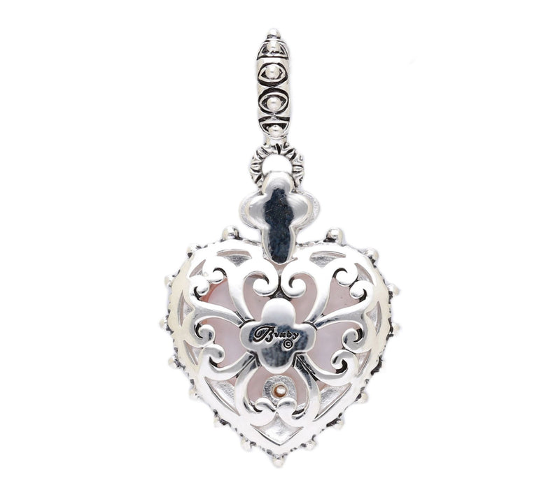 Barbara Bixby Sterling & 18K Multi-Gemstone Heart Enhancer — View 3