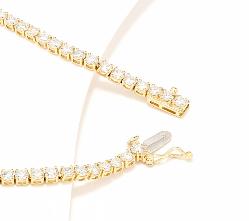 Fire Light Lab Grown Diamond 4.00 cttw Tennis Bracelet, 14K — View 2