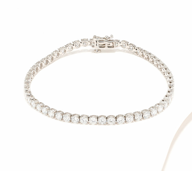 Fire Light Lab Grown Diamond 7.00 cttw Tennis Bracelet, 14K — View 11