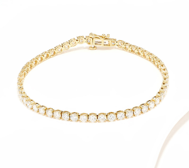 Fire Light Lab Grown Diamond 7.00 cttw Tennis Bracelet, 14K — Main view