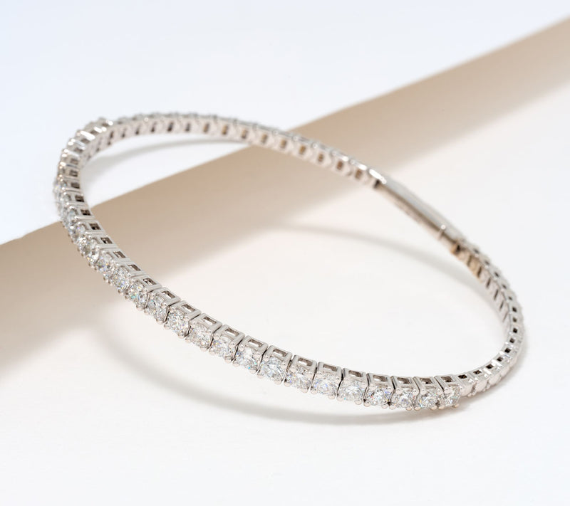Fire Light Lab Grown Diamond 3.00 cttw Flex Bangle, 14K — Main view