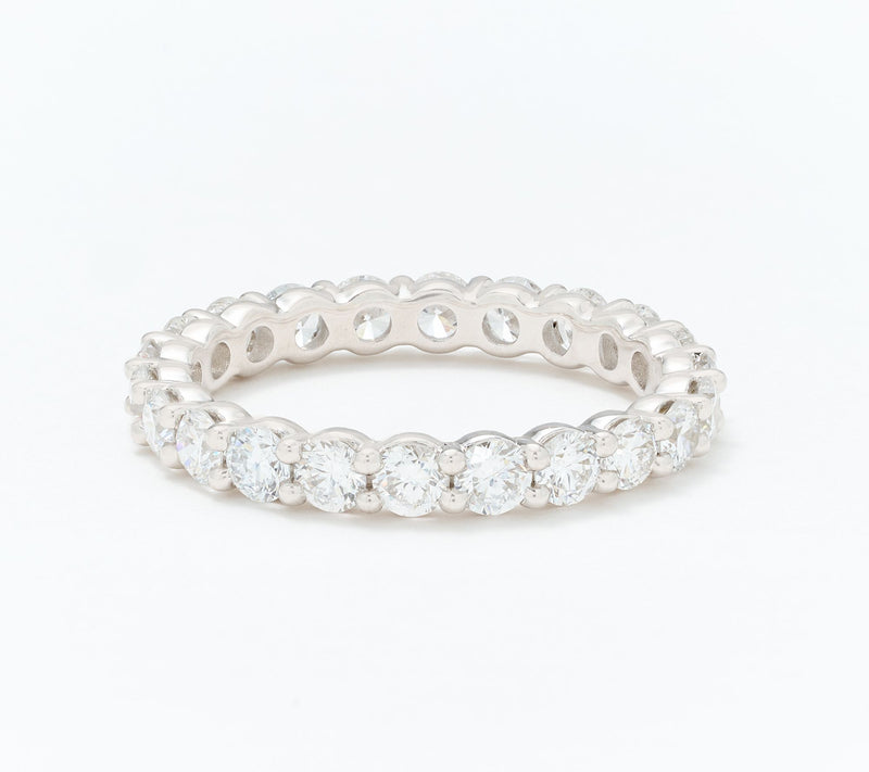 Fire Light Lab Grown Diamond 2.00 cttw Eternity Band Ring, 14K — View 3