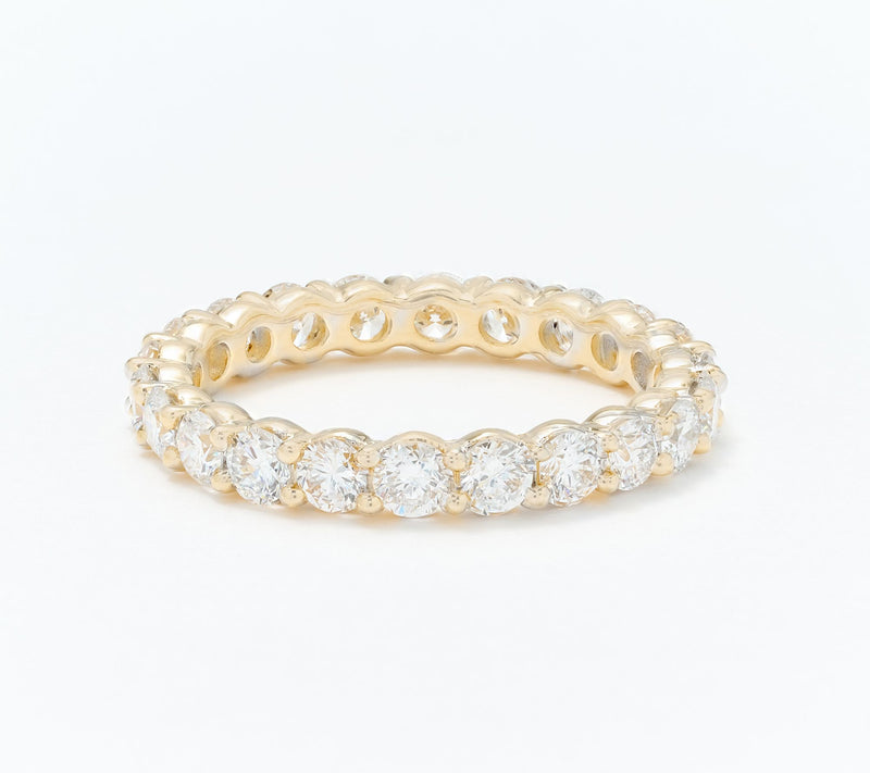 Fire Light Lab Grown Diamond 2.00 cttw Eternity Band Ring, 14K — View 5