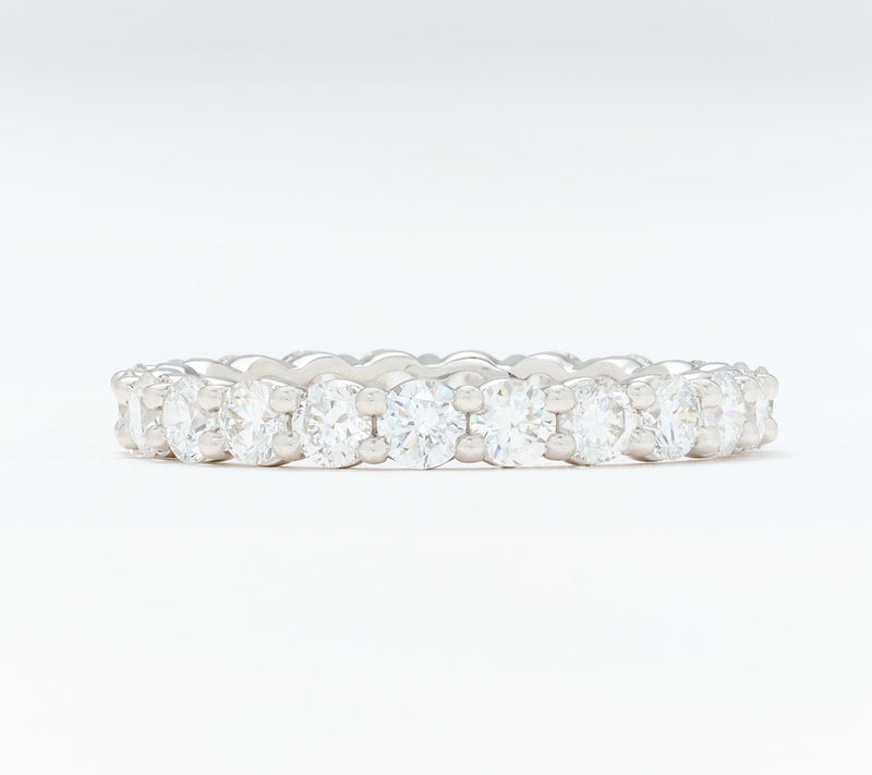 Fire Light Lab Grown Diamond 2.00 cttw Eternity Band Ring, 14K — View 7
