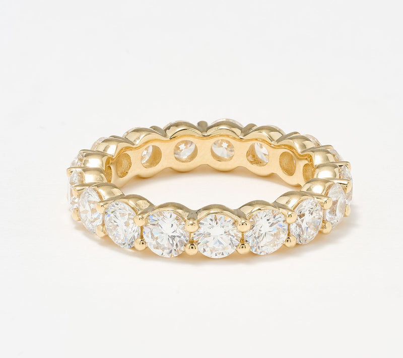 Fire Light Lab Grown Diamond 4.00 cttw Eternity Band Ring, 14K — View 5
