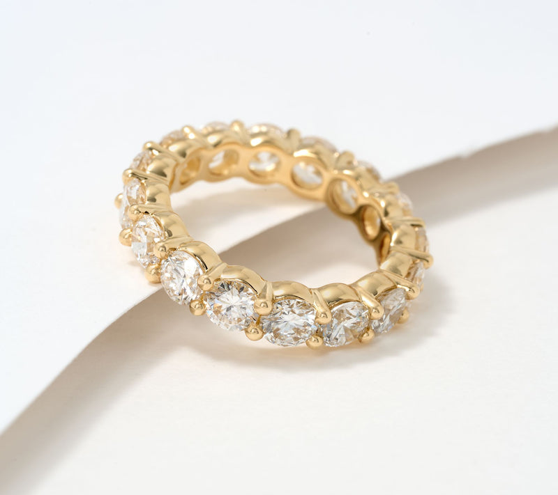 Fire Light Lab Grown Diamond 5.00 cttw Eternity Band Ring, 14K — View 7