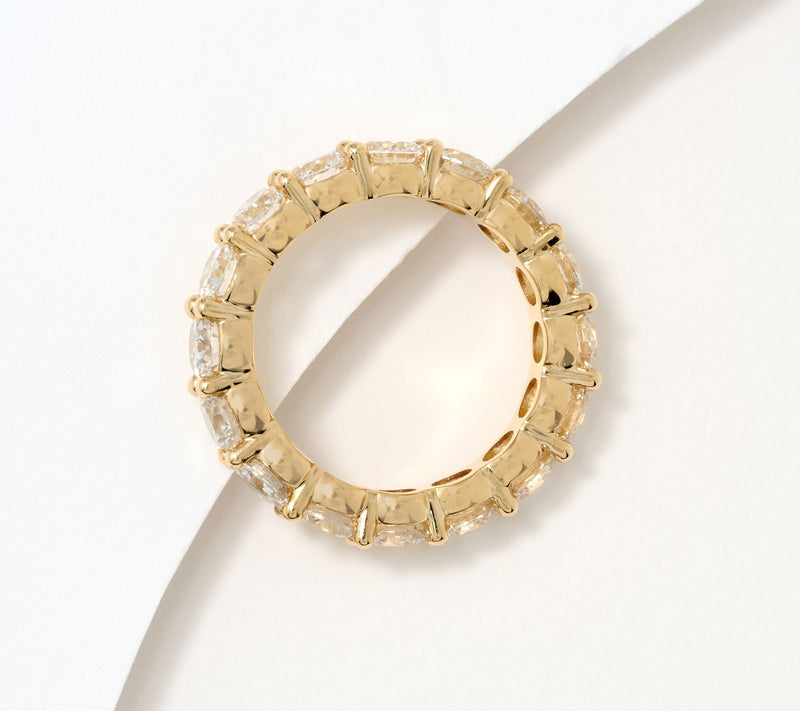 Fire Light Lab Grown Diamond 5.00 cttw Eternity Band Ring, 14K — View 2