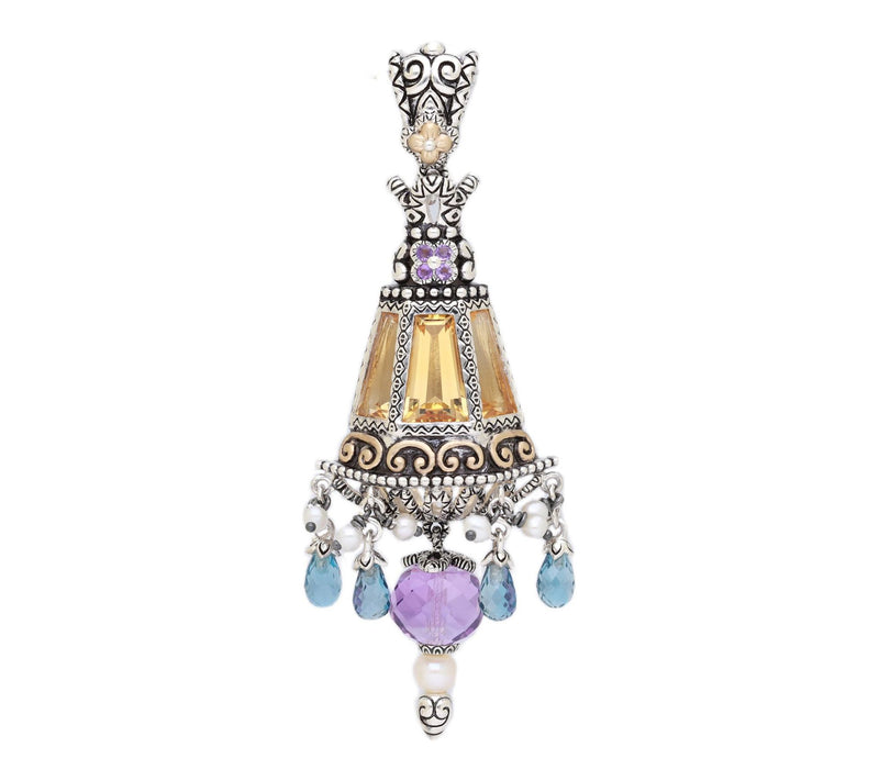 Barbara Bixby Sterling & 18K Gemstone Lantern Enhancer — View 6