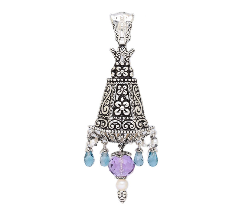 Barbara Bixby Sterling & 18K Gemstone Lantern Enhancer — View 3