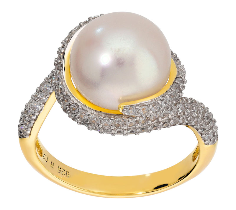 Honora Sterling Siilver Wrapped Cultured PearlRing — View 8
