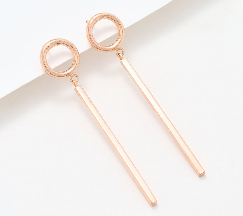 David Markstein Bronze Bar Dangle Earring — View 13