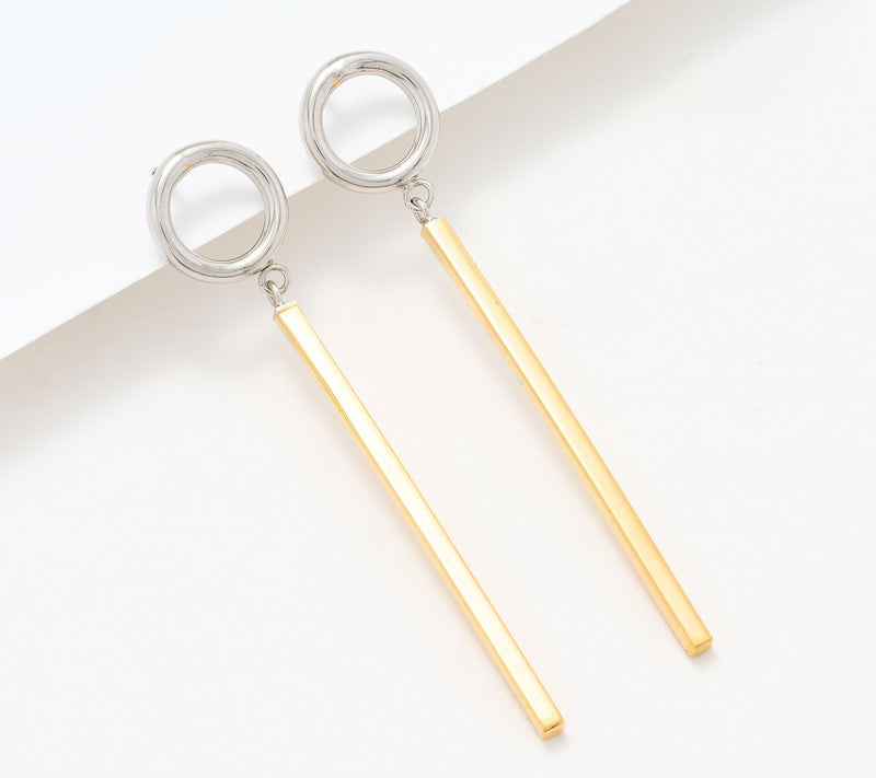 David Markstein Bronze Bar Dangle Earring — View 16