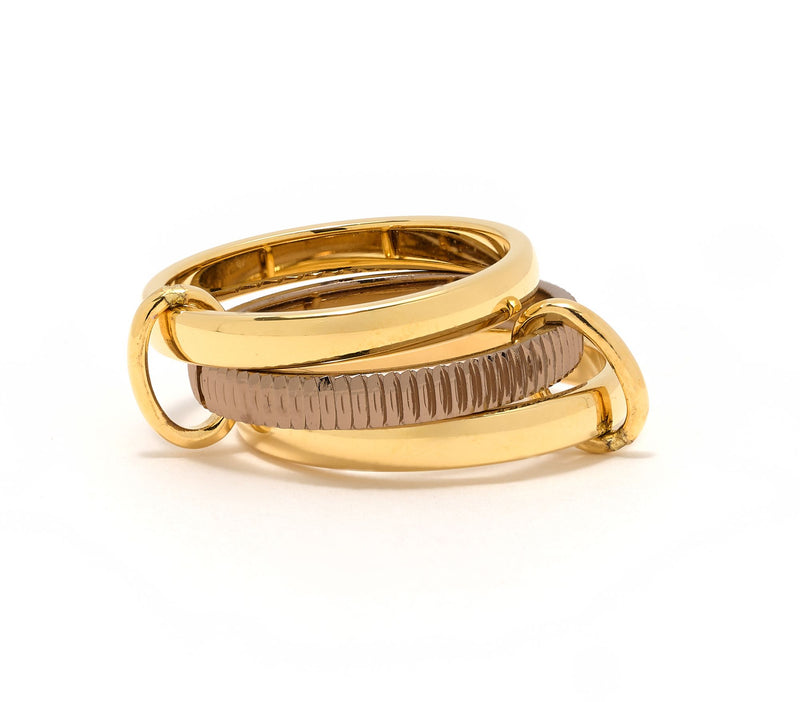 David Markstein Bronze Luxe Interlocking Triple Ring — Main view