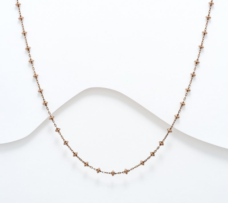 David Markstein Silver Premiere Pyramid Beads 17" + 3" Necklace — View 10
