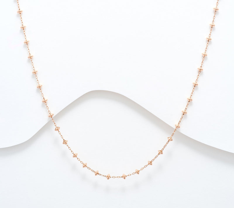 David Markstein Silver Premiere Pyramid Beads 17" + 3" Necklace — View 11