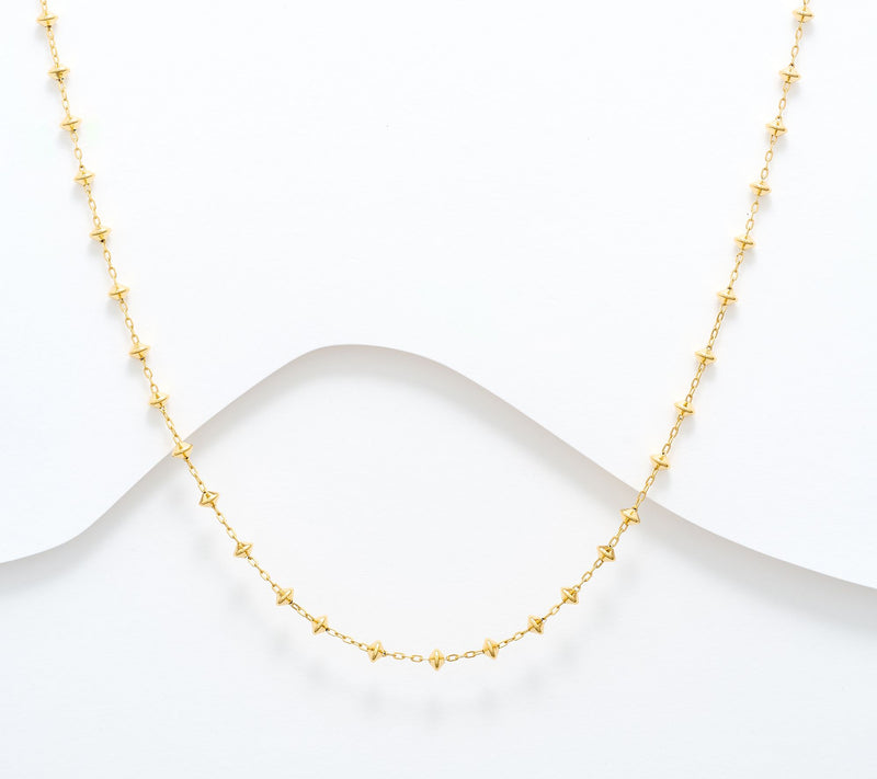 David Markstein Silver Premiere Pyramid Beads 17" + 3" Necklace — View 13