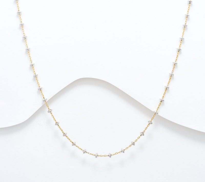 David Markstein Silver Premiere Pyramid Beads 17" + 3" Necklace — View 14
