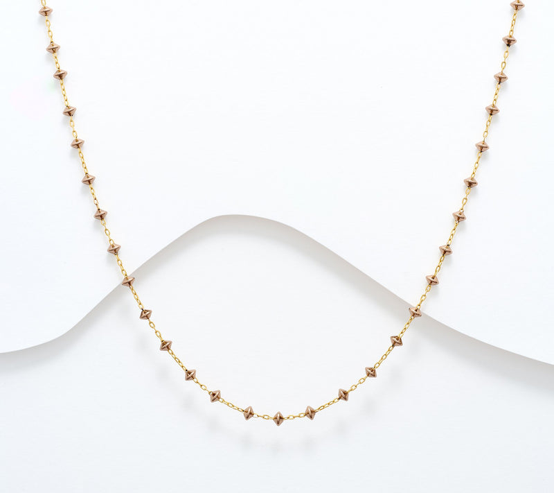 David Markstein Silver Premiere Pyramid Beads 17" + 3" Necklace — View 15