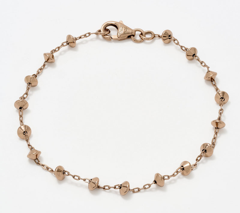 David Markstein Silver Premiere Pyramid Beads Bracelet — View 10