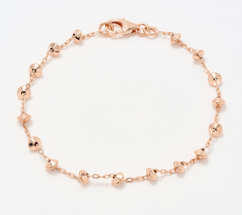 David Markstein Silver Premiere Pyramid Beads Bracelet — View 11
