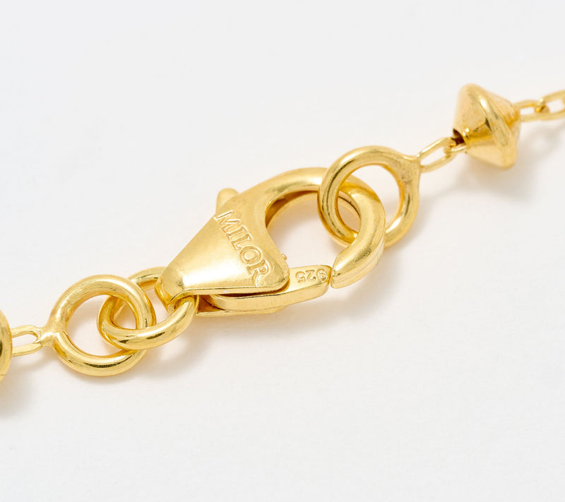 David Markstein Silver Premiere Pyramid Beads Bracelet — View 2
