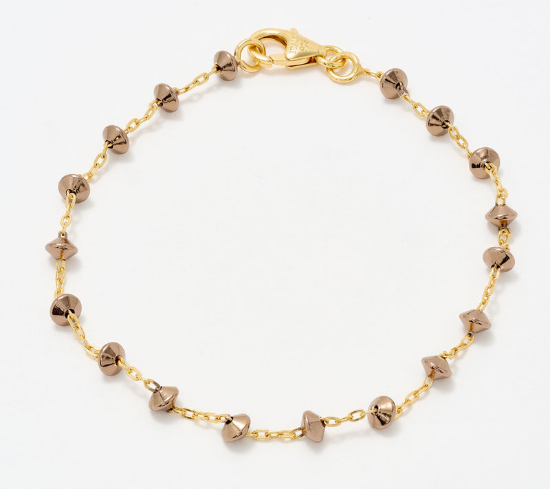 David Markstein Silver Premiere Pyramid Beads Bracelet — View 15