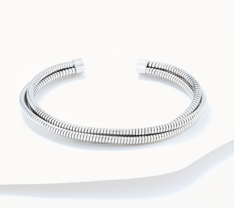 David Markstein Bronze 3 Strand Wrapped Tubogas Cuff Bracelet — View 10