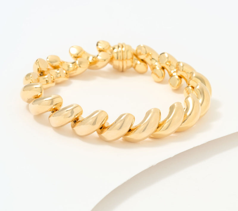 David Markstein Bronze San Marco Bracelet w/ Magnetic Clasp — View 14