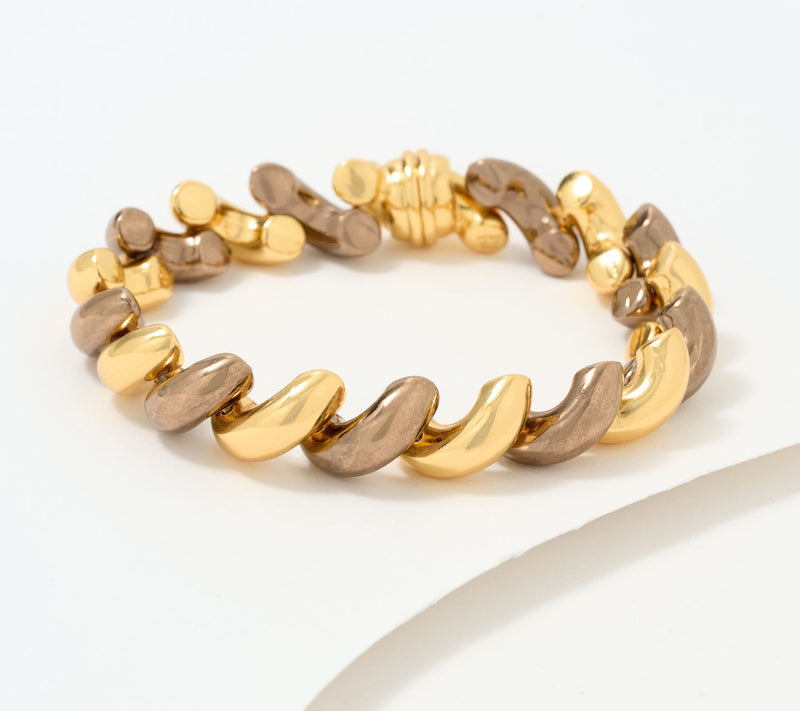 David Markstein Bronze San Marco Bracelet w/ Magnetic Clasp — View 17