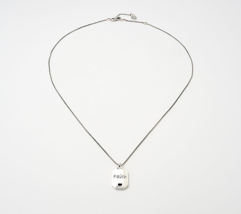 Christian James by Scott Grimes Sterling Petite Message Tag Necklace — View 7
