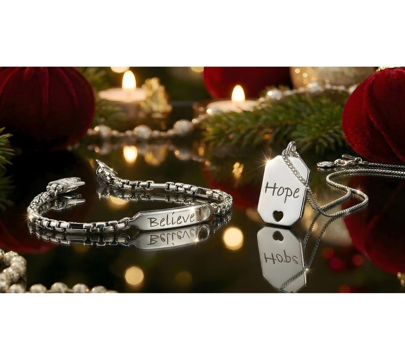 Christian James by Scott Grimes Sterling Petite Message Tag Necklace — View 10