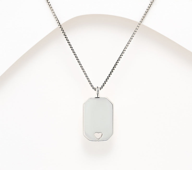 Christian James by Scott Grimes Sterling Petite Message Tag Necklace — View 8