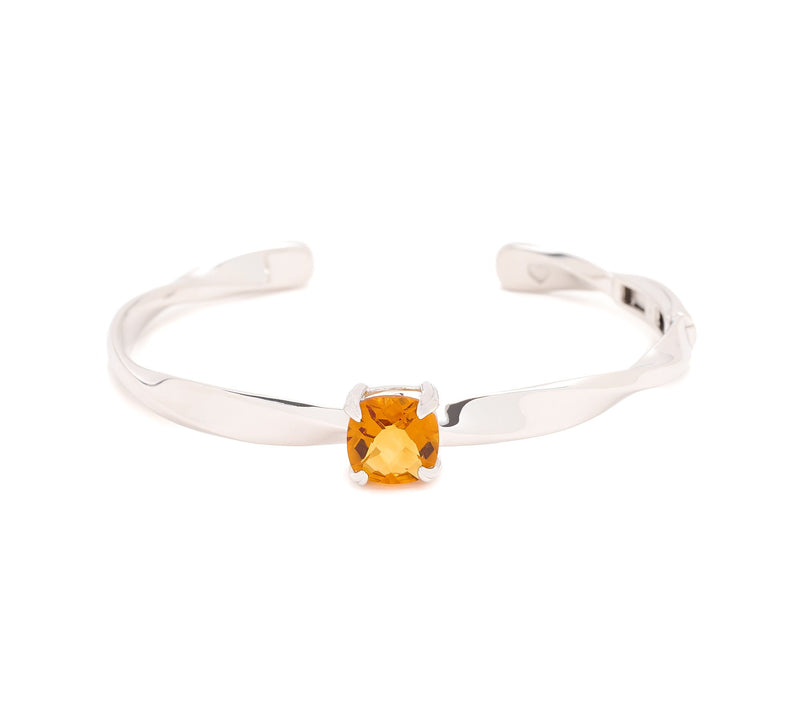 Christian James by Scott Grimes Sterling Ripple Gemstone Cuff Bracelet — View 14