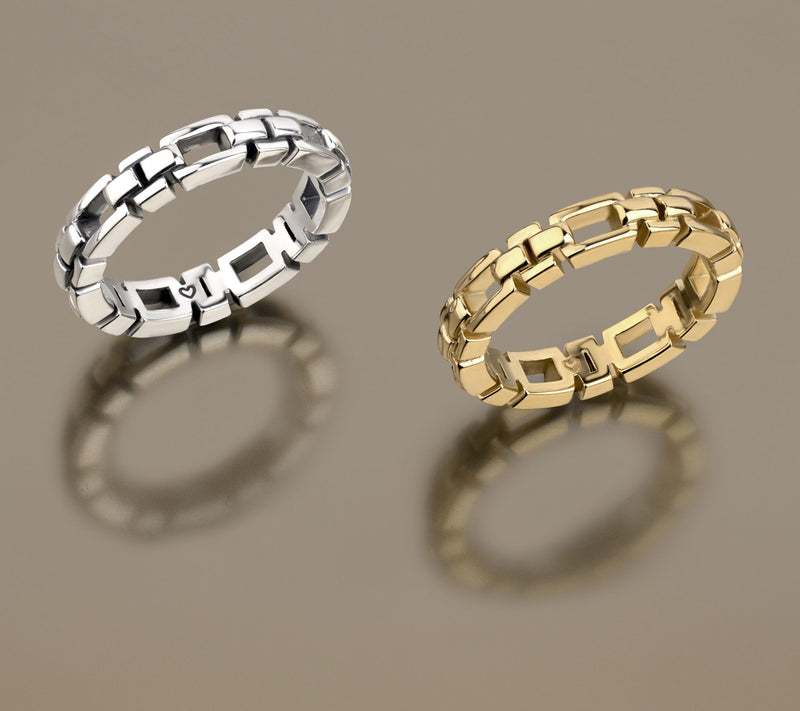 Christian James by Scott Grimes Sterling Silver Luciano Band Ring — View 4