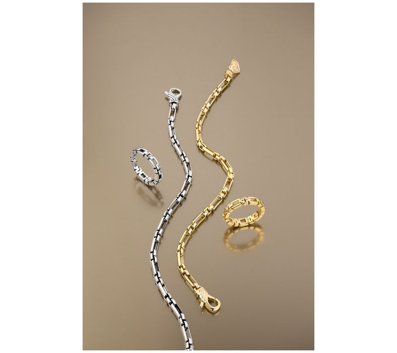 Christian James by Scott Grimes Sterling 3mm 3x1 Luciano Bracelet 6.50g — View 4