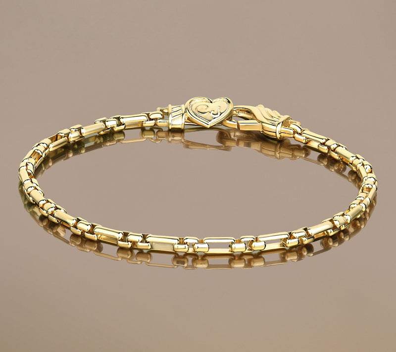 Christian James by Scott Grimes 14K Clad 3mm 3x1 Luciano Bracelet, 6.50g — View 3
