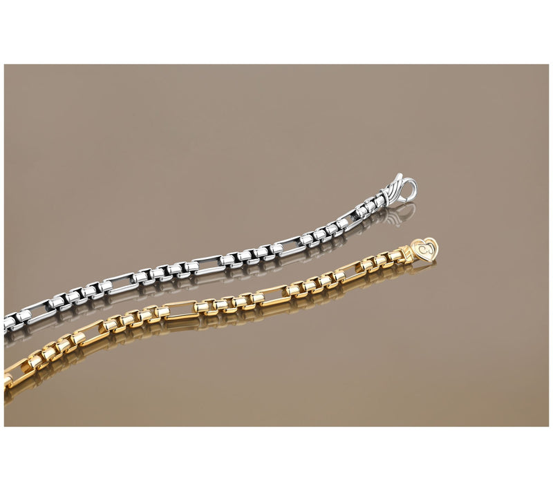 Christian James by Scott Grimes 14K Clad 3mm 3x1 Luciano Bracelet, 6.50g — View 4