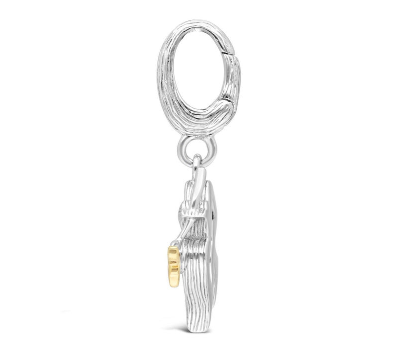 Ariva Sterling & 18K Clad Mother Of Pearl PeaceDove Charm — View 2