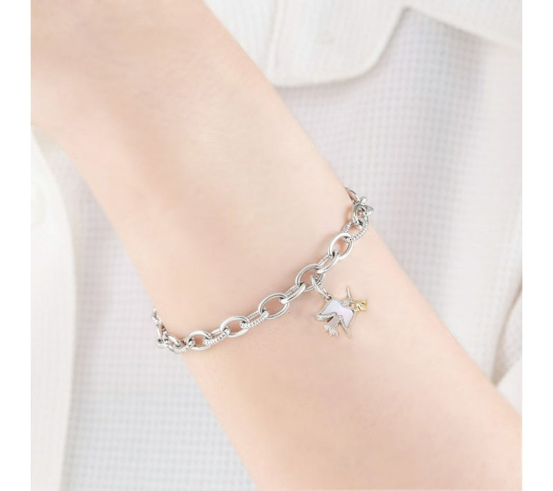 Ariva Sterling & 18K Clad Mother Of Pearl PeaceDove Charm — View 6