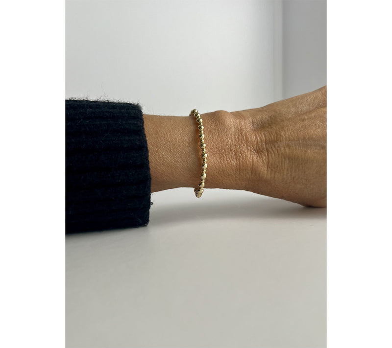 MaeMarie Wraps Heart of Gold Bubble Slip On Bracelet, 14K Gold — View 2