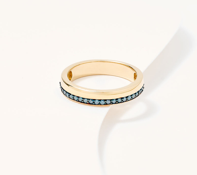 Accents by Affinity Diamonds 0.17 cttw Accented Band Ring, Ster — Main view