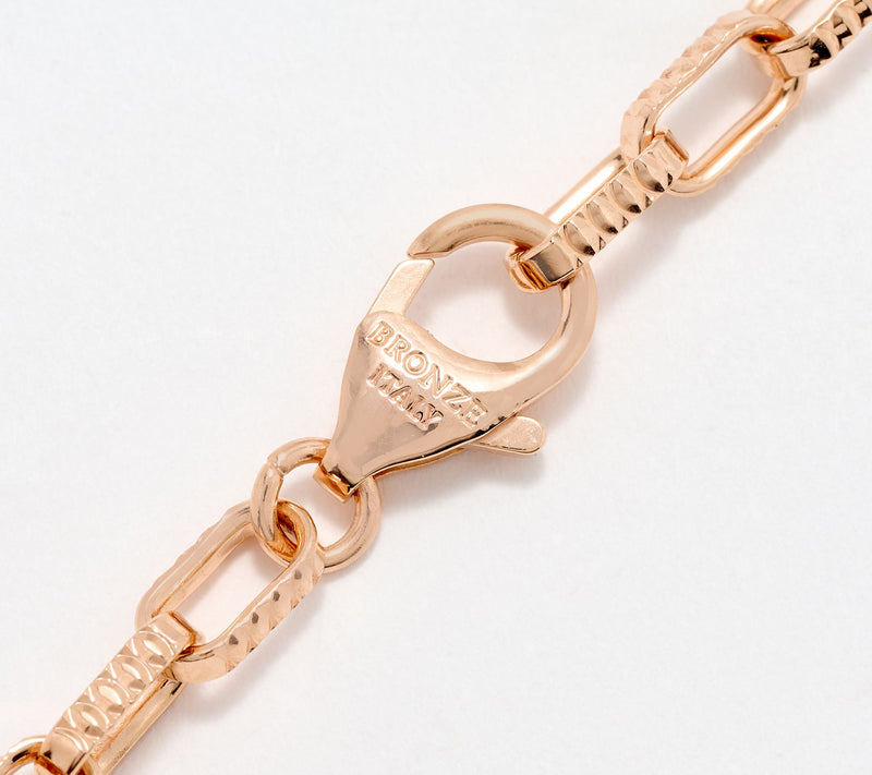David Markstein Bronze Premiere Luxe Paper Clip Necklace, 18" — View 3
