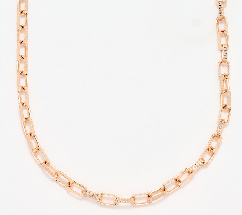 David Markstein Bronze Premiere Luxe Paper Clip Necklace, 22" — View 15