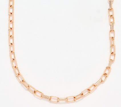 David Markstein Bronze Premiere Luxe Paper Clip Necklace, 22"